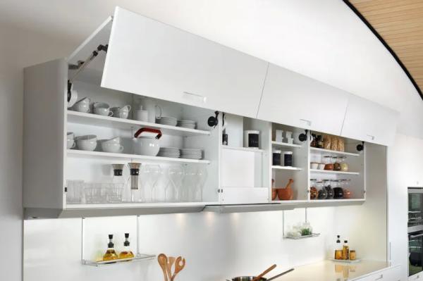 Глубина верхних шкафов кухни: от чего зависят размеры навесных модулей