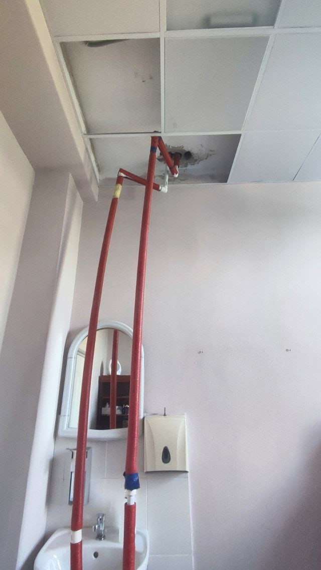 В Питерской психиатрической больнице сделали ремонт водопровода
