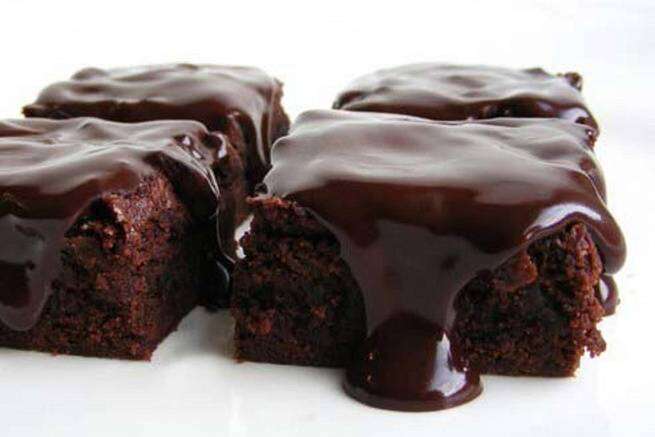 Lenten Chocolate Brownie Cake