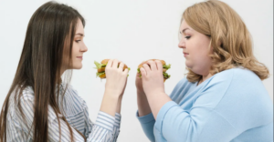  От чего люди при одинаковом питании  имеют разный вес