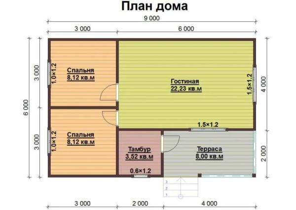 Планировка дома 6 на 9: разнообразие проектов и планировочных решений