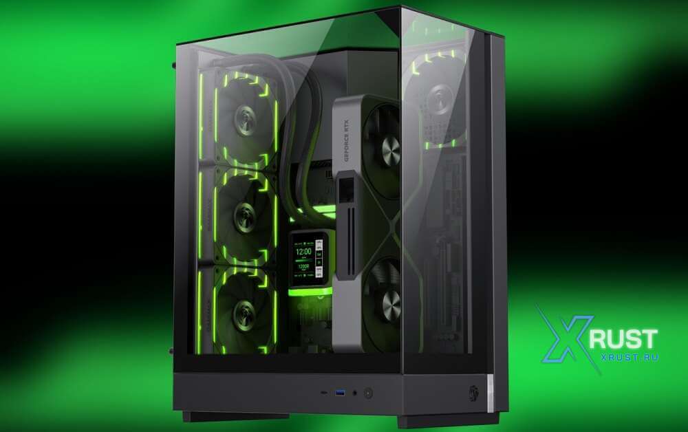 GAMEMAX T20 — это прозрачный корпус с необычной компоновкой