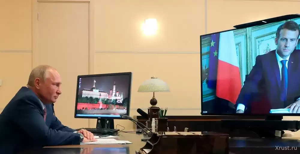 Путин и Макрон проговорили два часа по телефону