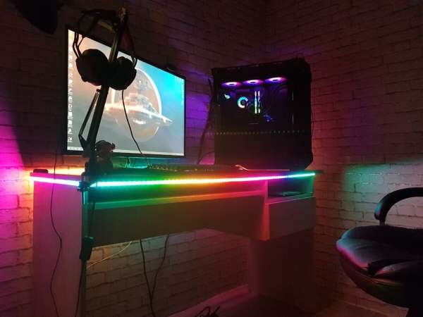 Rgb светодиодная подсветка для стола